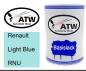 Preview: Renault, Light Blue, RNU: 500ml Lackdose, von ATW Autoteile West.